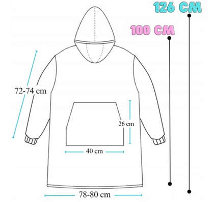 Pledas – džemperis „Unicorn“ su šiltomis kojinėmis - XXL