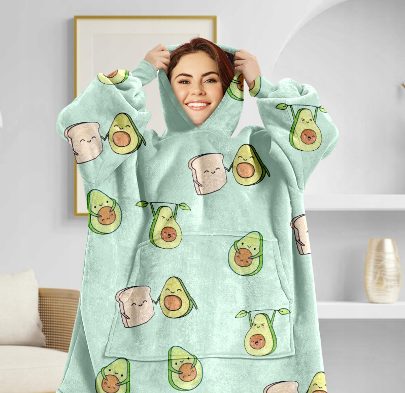 Pledas – džemperis „Plushie Avocado“ – XXL