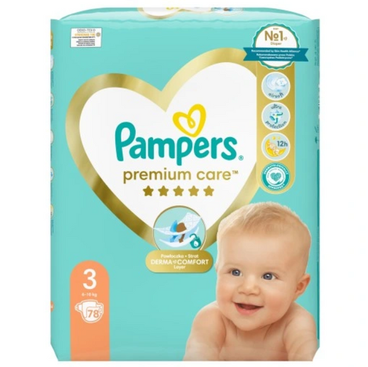 „Pampers Premium Care“ sauskelnės, 3 dydis, 78 vnt.