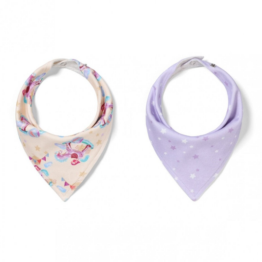 BabyOno bib-scarf 2 pcs horses 879/15