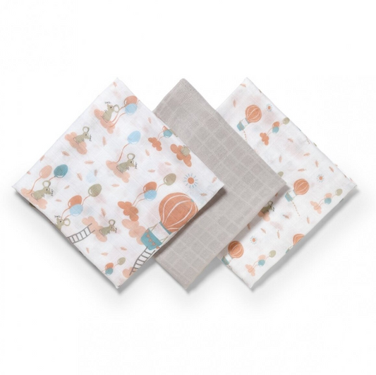 BabyOno bamboo diapers 3 pcs. gray 397/09