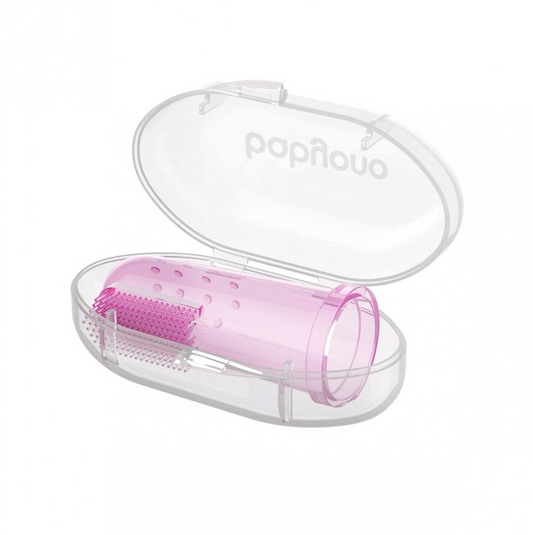 Babyono silicone toothbrush-massager 723/03 pink