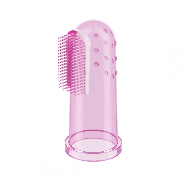 Babyono silicone toothbrush-massager 723/03 pink