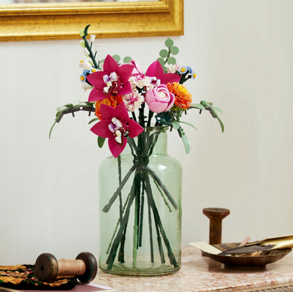 LEGO Botanicals 10342 – Rožinis Gėlių Puokštės Rinkinys