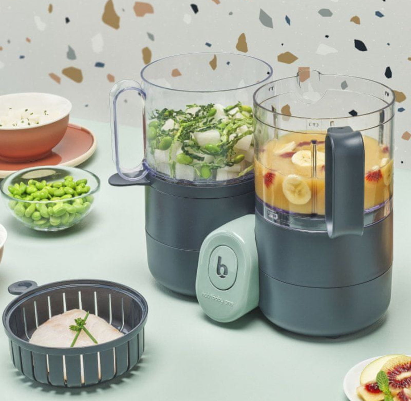 Babymoov Nutribaby One 4in1 kūdikių maisto ruošimo virtuvinis kombainas