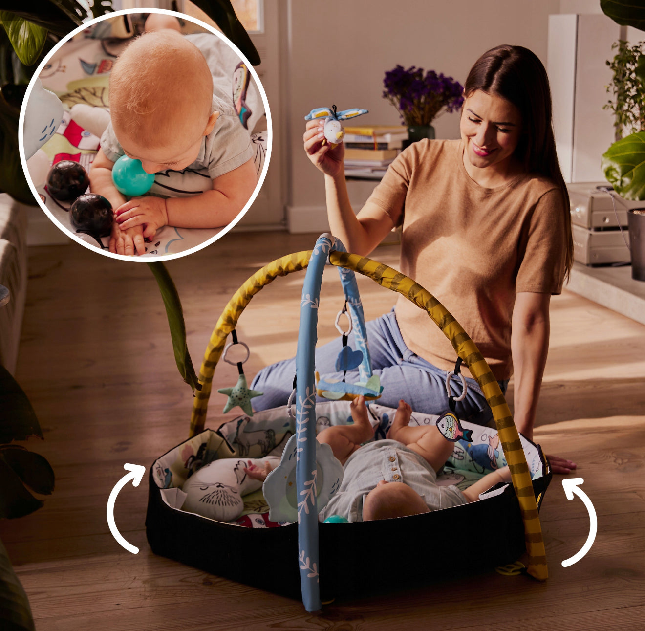 Kinderkraft lavinamasis kilimėlis SMARTPLAY SEA