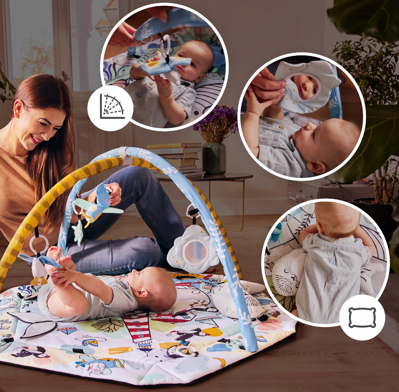 Kinderkraft lavinamasis kilimėlis SMARTPLAY SEA