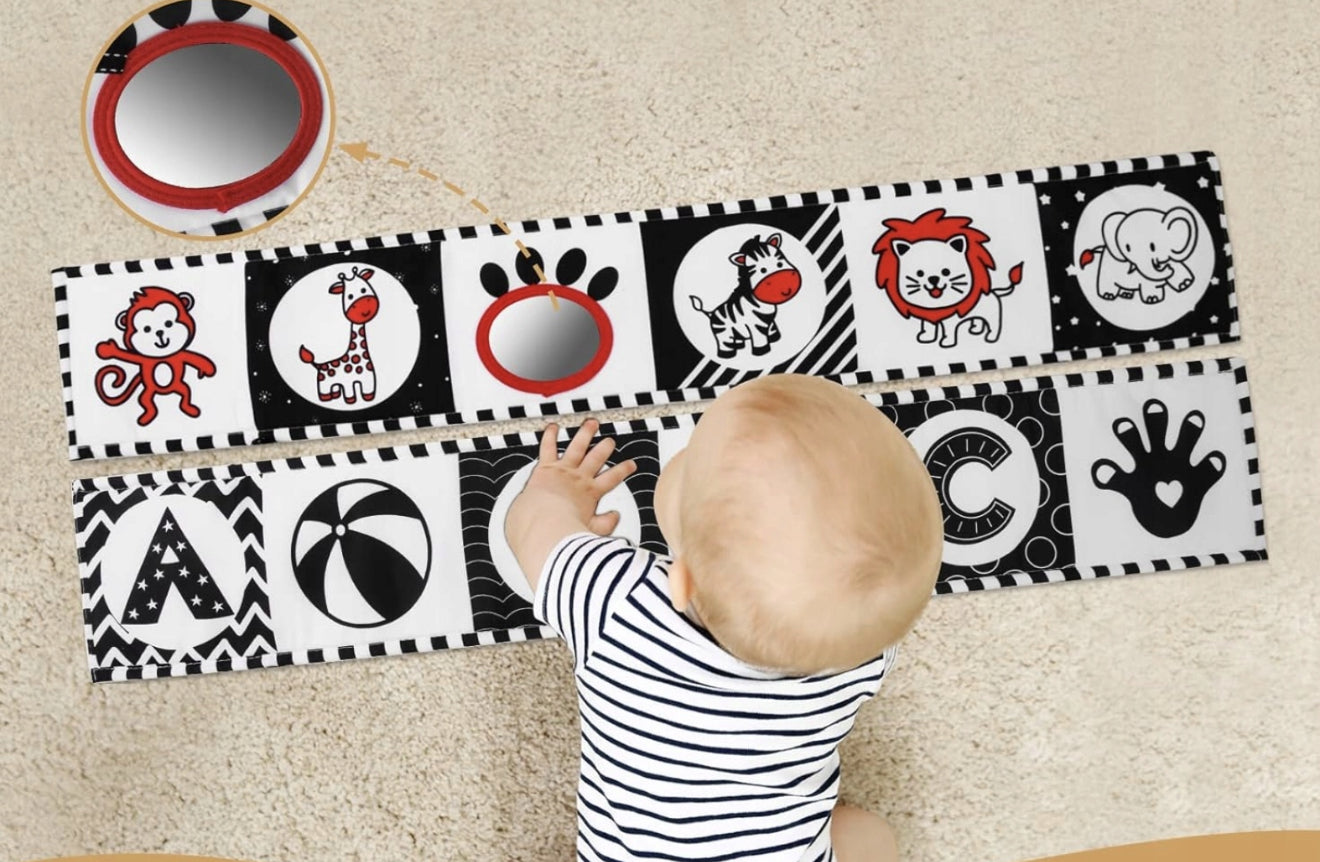 Contrasting sensory book for babies (0-12 months)