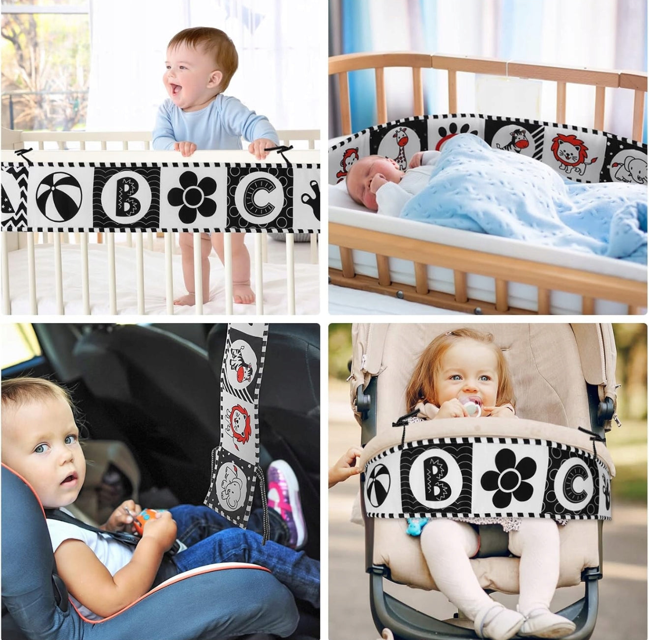 Contrasting sensory book for babies (0-12 months)
