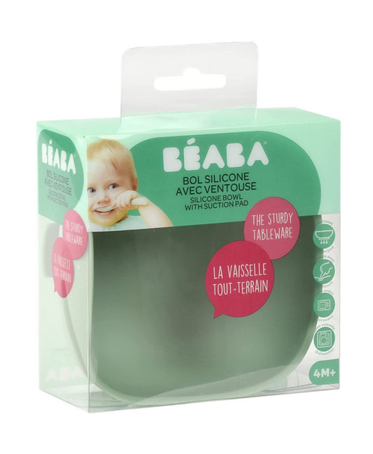 BEABA SILIKONINIS DUGNU PRILIMPANTIS DUBENĖLIS, SAGE GREEN