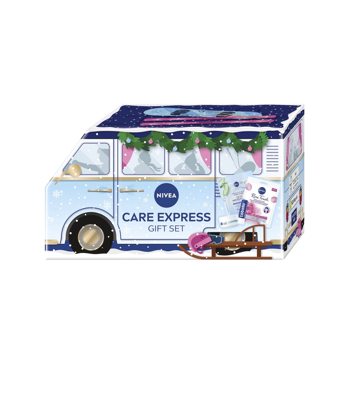 NIVEA “Care Express” – drėkinamasis veido ir lūpų priežiūros rinkinys