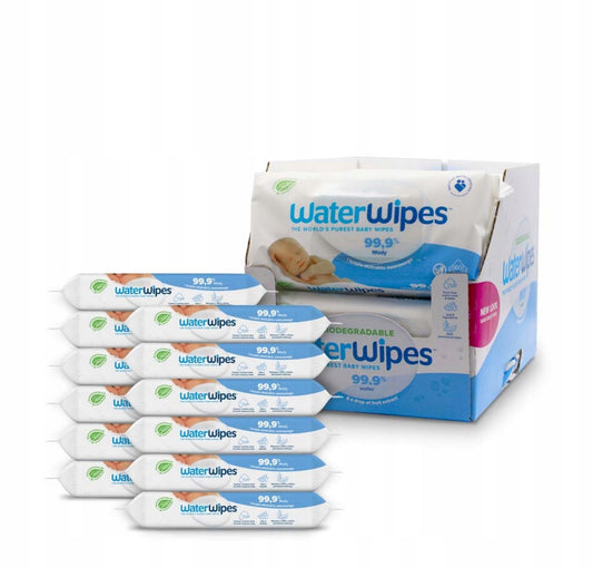 „WaterWipes“ drėgnos servetėlės kūdikiams, 12×60 vnt. (720 vnt.)