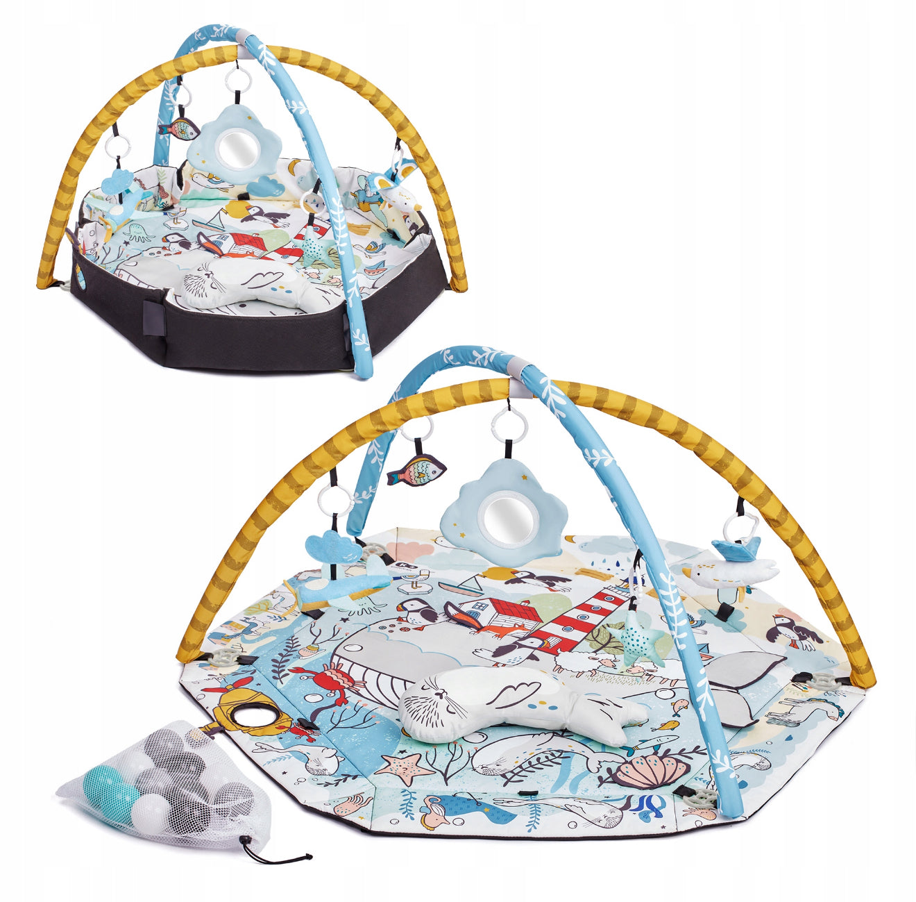 Kinderkraft lavinamasis kilimėlis SMARTPLAY SEA