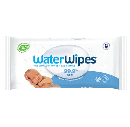 „WaterWipes“ drėgnos servetėlės kūdikiams, 12×60 vnt. (720 vnt.)