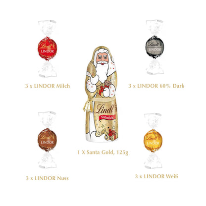 Lindt „Santa Box” Kalėdinis Šokoladinis Senelis