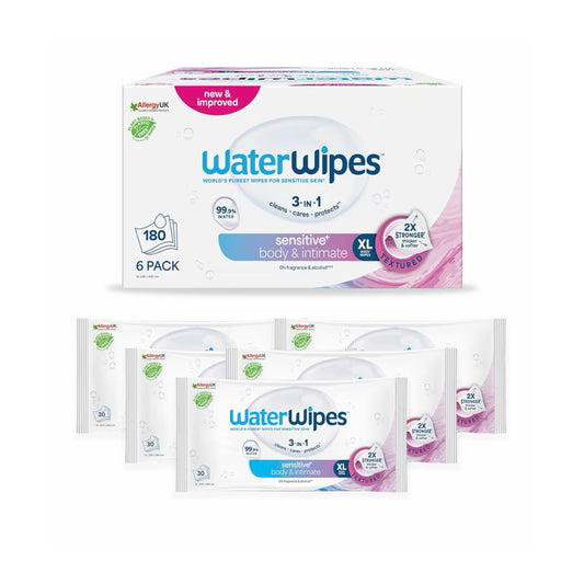 WaterWipes Sensitive+ Hydrating Boost drėgnos servetėlės – 12×60 vnt. (720 vnt.)