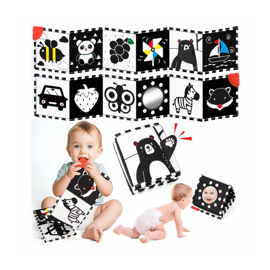 Kontrastinė lavinamoji knygelė kūdikiams