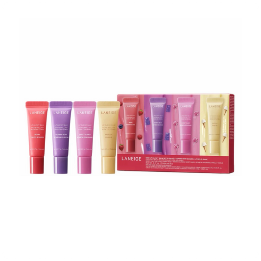 LANEIGE Mini Lip Glowy Balm Set - lūpų balzamų rinkinys