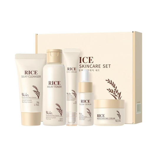 Radiant Glow & Even Tone - Korejietiškas ryžių odos priežiūros rinkinys