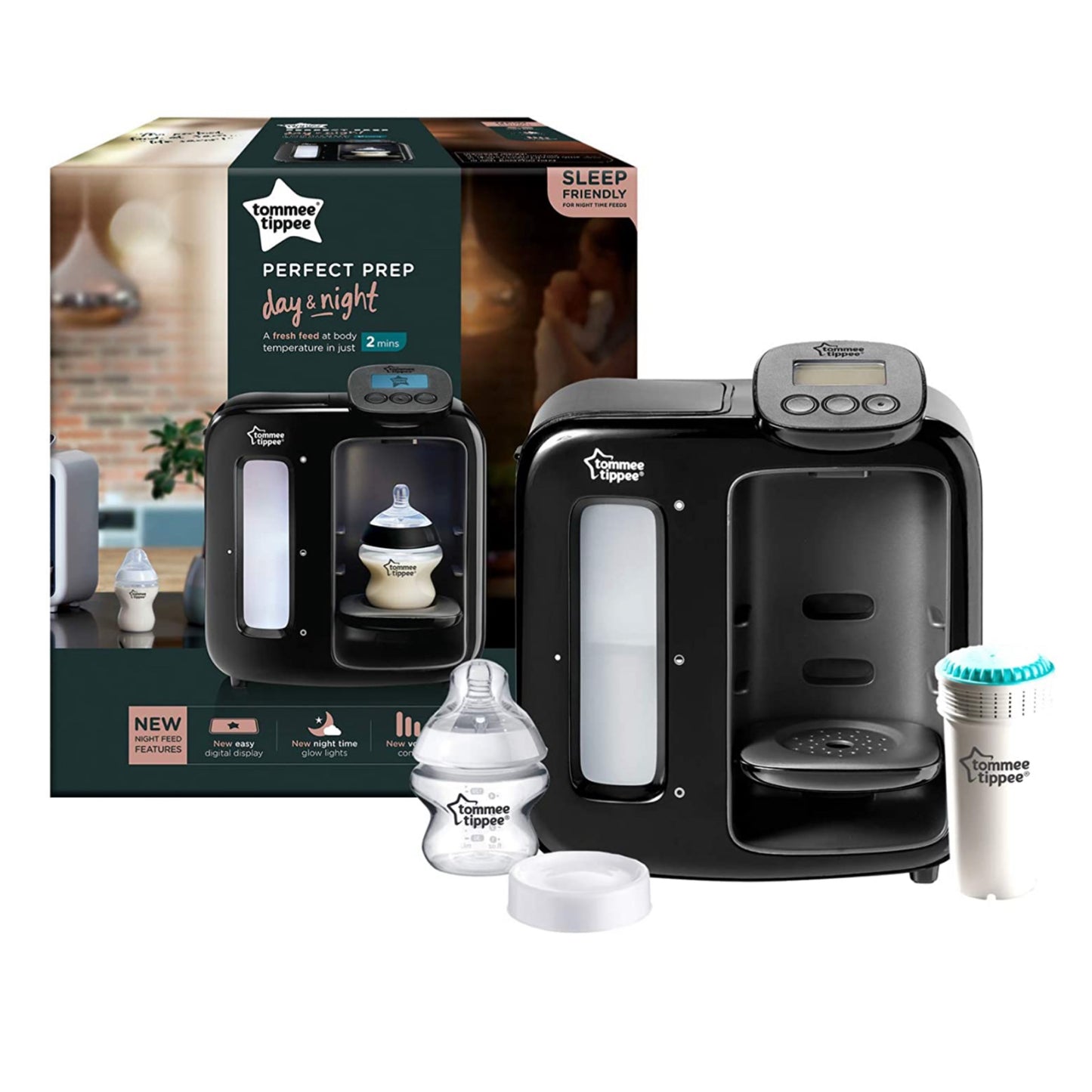 TOMMEE TIPPEE PERFECT PREP PIENO MIŠINUKŲ PARUOŠIMO APARATAS DAY & NIGHT, BLACK