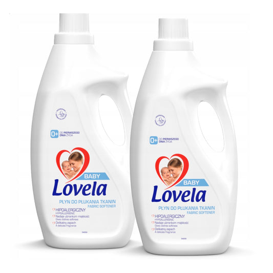 Lovela Baby hipoalerginis skalbinių minkštiklis kūdikių ir vaikų drabužiams, 2×2l