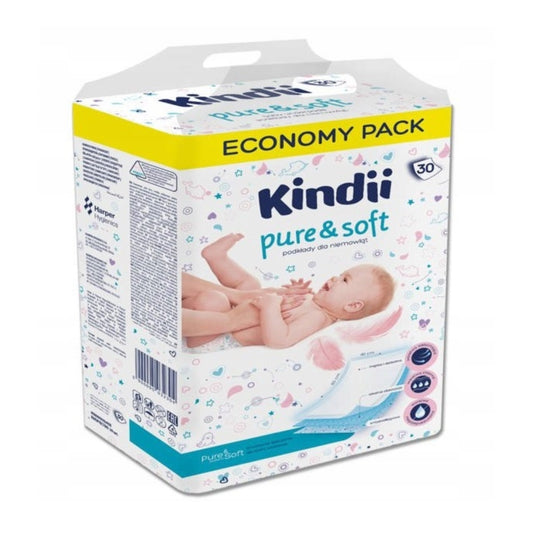 Kindii Pure &amp; Soft disposable pads for babies 1 pack - 30 pcs.