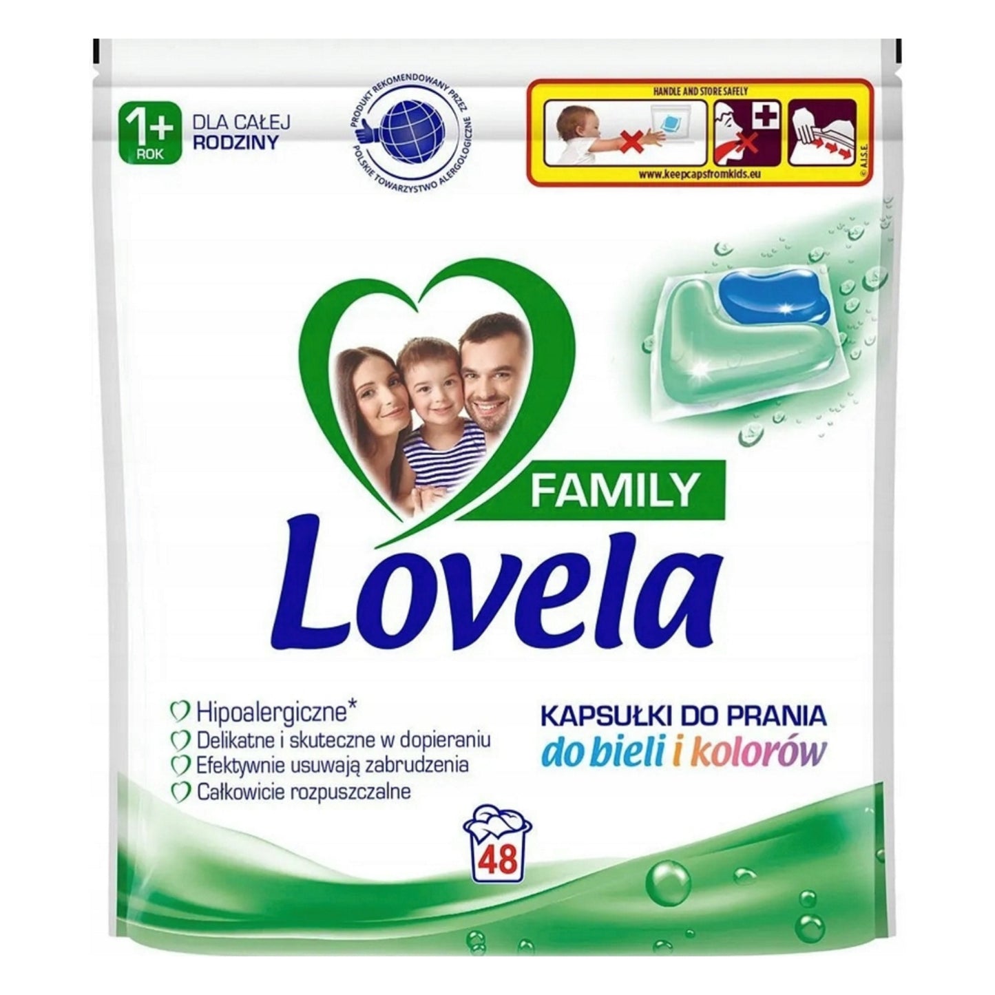 Lovela Bobini UNIVERSAL FAMILY washing capsules 48pcs
