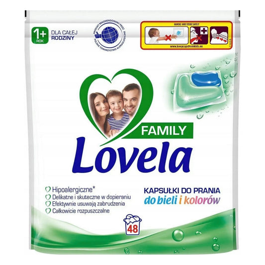Lovela Bobini UNIVERSAL FAMILY washing capsules 48pcs