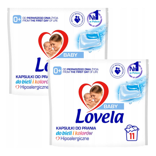 Lovela Baby Hypoallergenic Laundry Capsules (2x12pcs.)