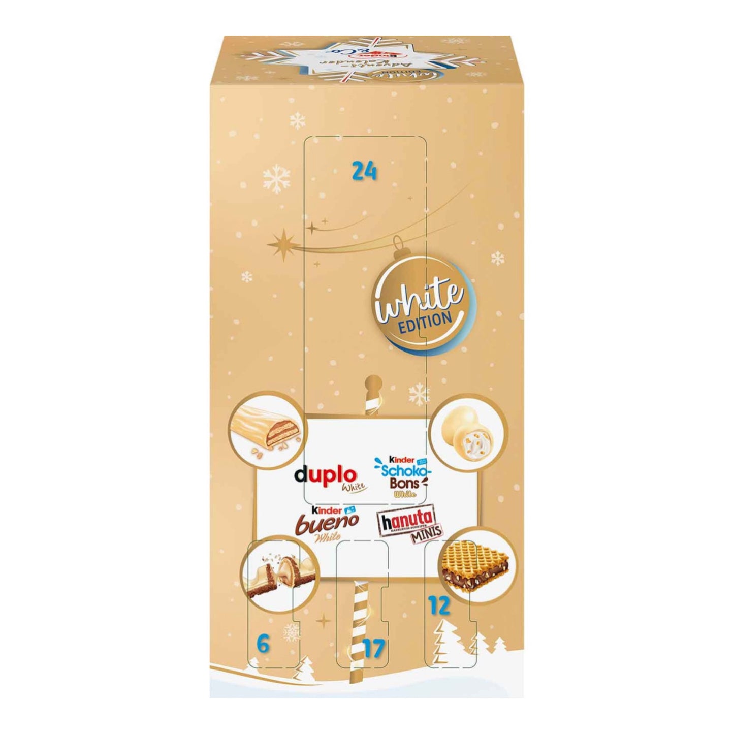 Kinder White Advento kalendorius – baltasis šokoladas