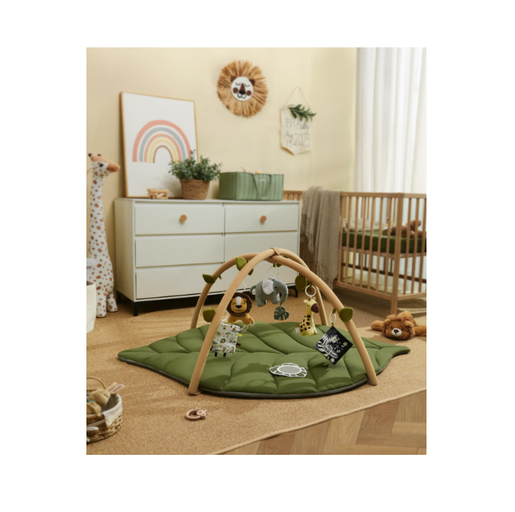 Blissful Diary Žaidimų Kilimėlis su Lankeliu – Baby Play Gym ir Play Arch, Žalias