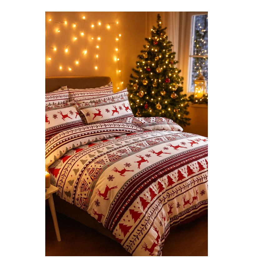 Kalėdinė patalynės užvalkalų komplektas