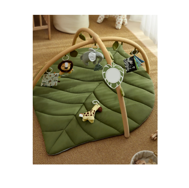 Blissful Diary Žaidimų Kilimėlis su Lankeliu – Baby Play Gym ir Play Arch, Žalias