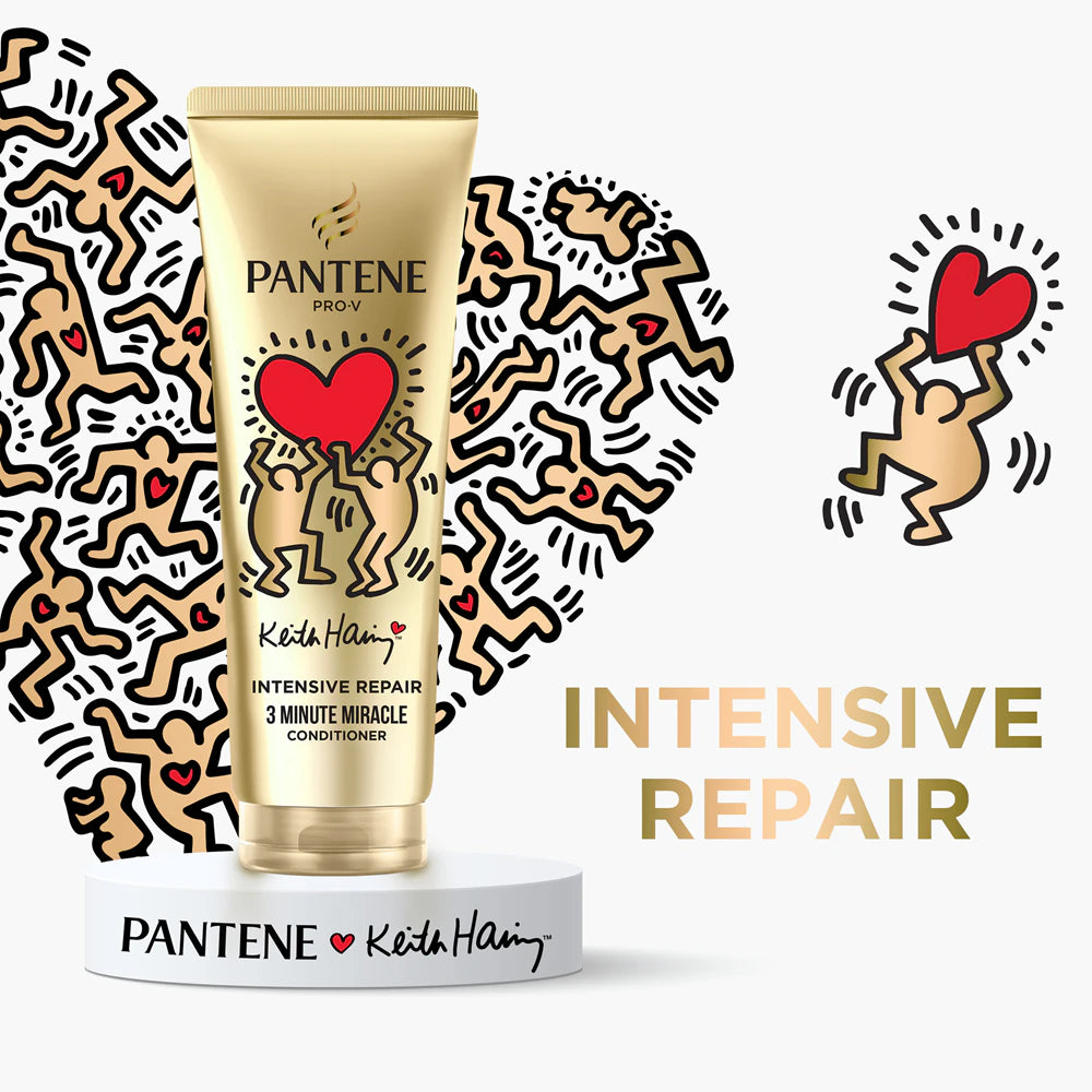 „Pantene“ Keith Haring Artist Edition rinkinys pažeistiems plaukams